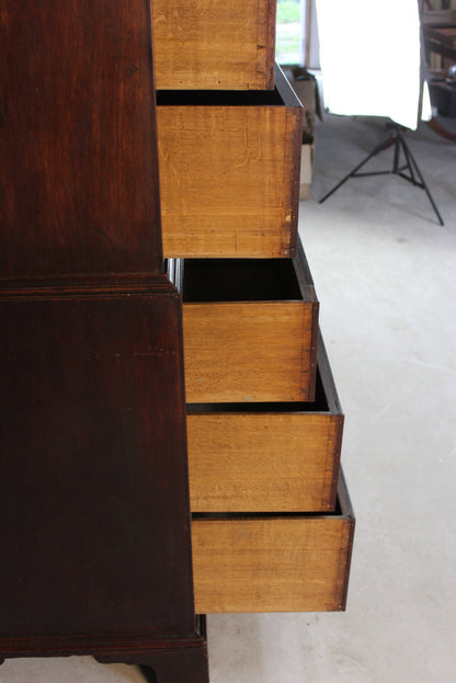 Antique Georgian Mahogany Chest on Chest - Kernow Furniture