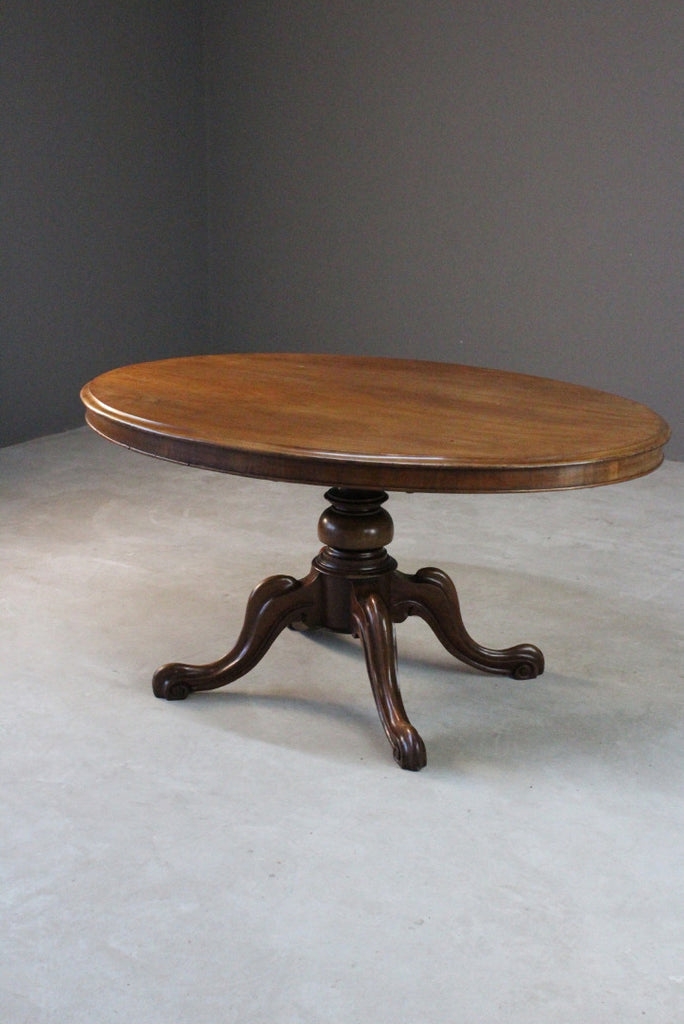 Victorian Mahogany Oval Centre Table - Kernow Furniture