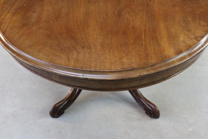 Victorian Mahogany Oval Centre Table - Kernow Furniture