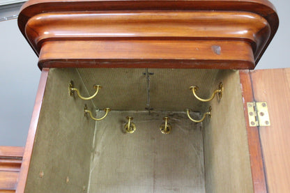 Antique Victorian Mahogany Compactum Wardrobe - Kernow Furniture
