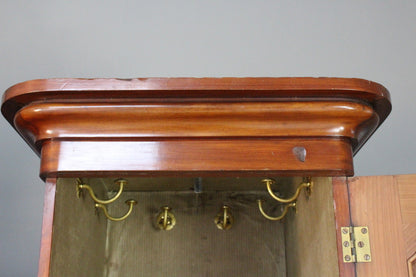 Antique Victorian Mahogany Compactum Wardrobe - Kernow Furniture