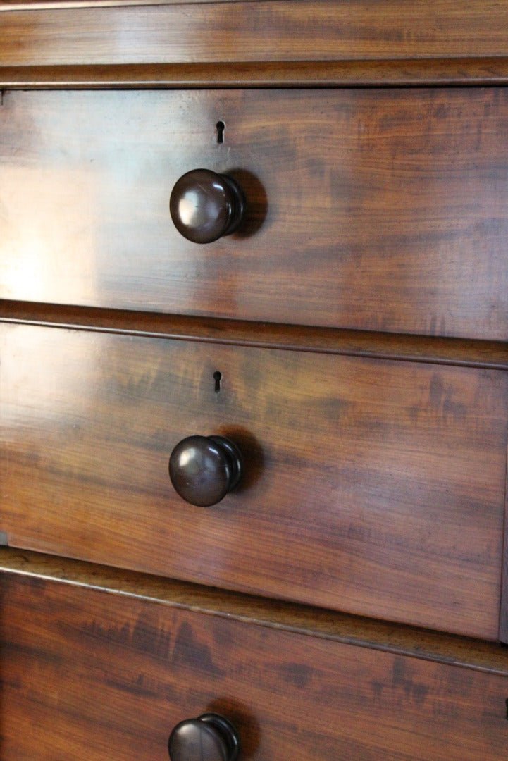 Antique Victorian Mahogany Compactum Wardrobe - Kernow Furniture