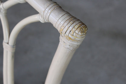 Glass & Cane Dining Table & Chairs - Kernow Furniture