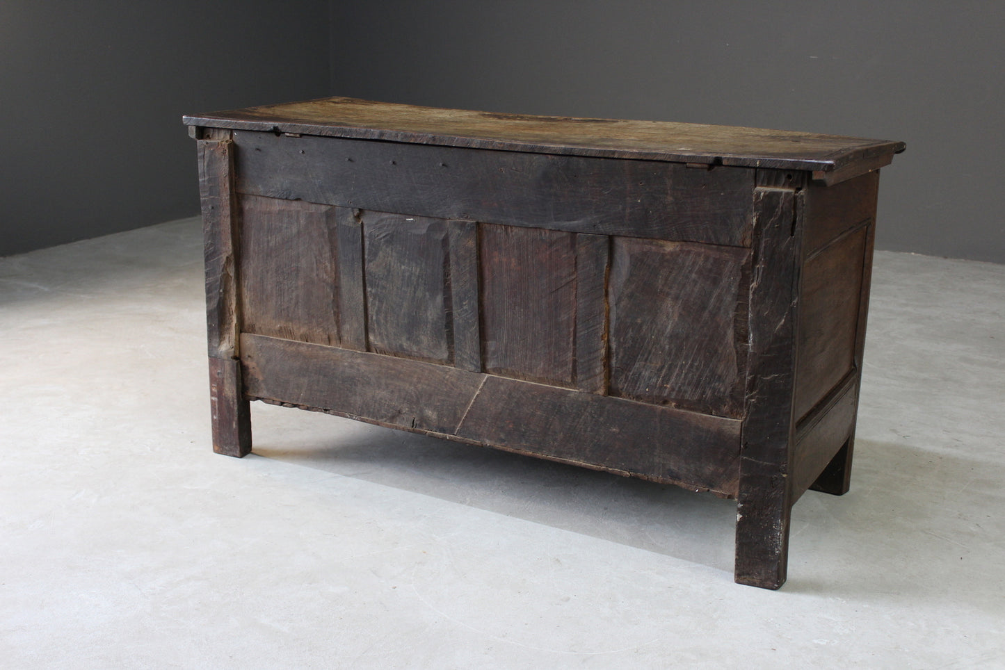 Antique Carved Oak Coffer - Kernow Furniture