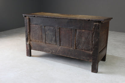 Antique Carved Oak Coffer - Kernow Furniture