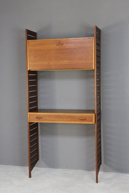 Single Section Retro Teak Ladderax Shelving - Kernow Furniture