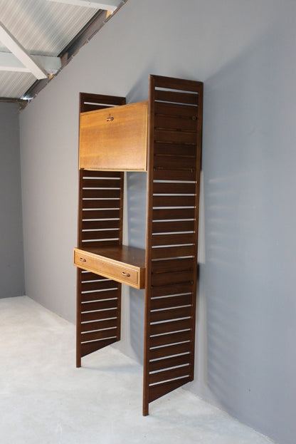 Single Section Retro Teak Ladderax Shelving - Kernow Furniture