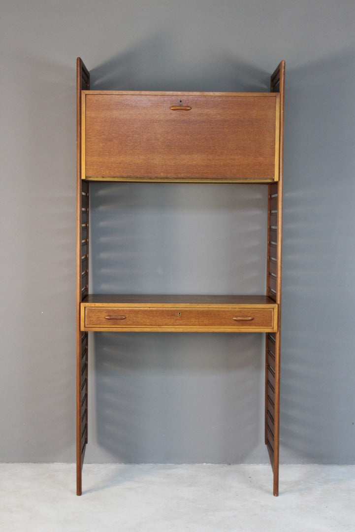 Single Section Retro Teak Ladderax Shelving - Kernow Furniture