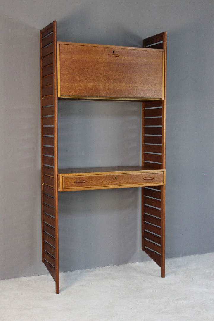 Single Section Retro Teak Ladderax Shelving - Kernow Furniture