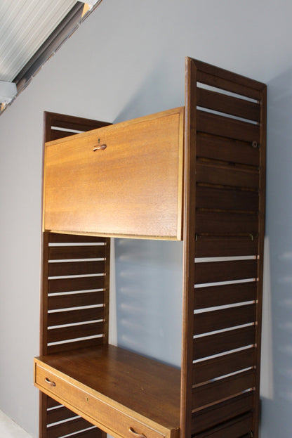 Single Section Retro Teak Ladderax Shelving - Kernow Furniture