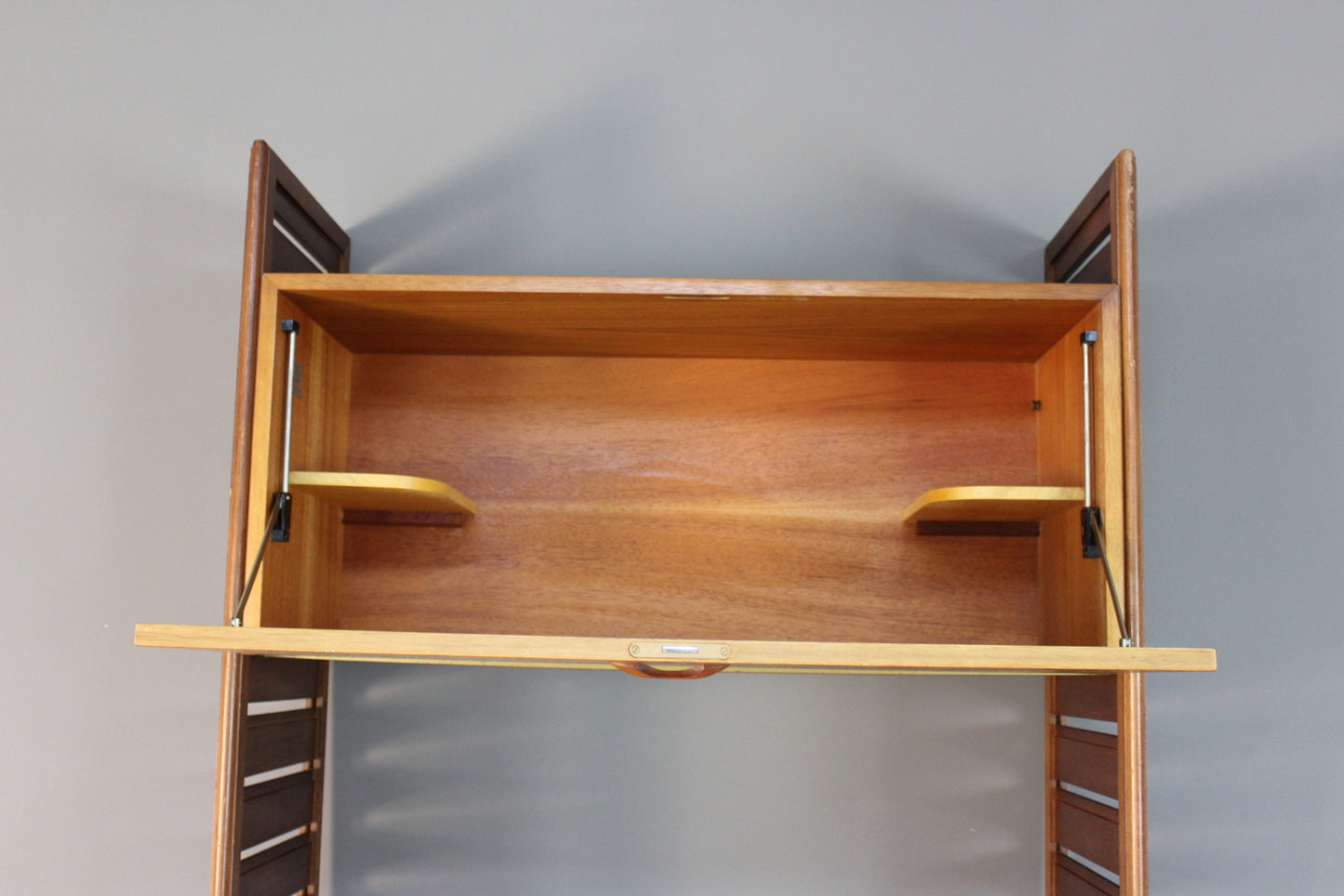 Single Section Retro Teak Ladderax Shelving - Kernow Furniture