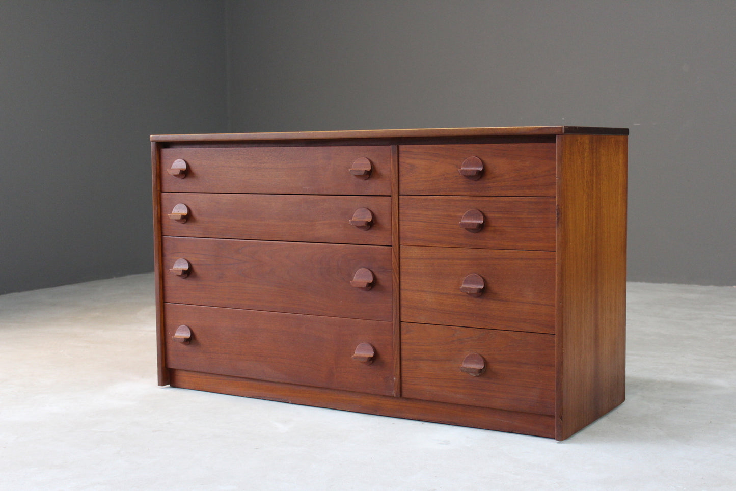 Retro Stag Cantata Teak Chest of Drawers - Kernow Furniture
