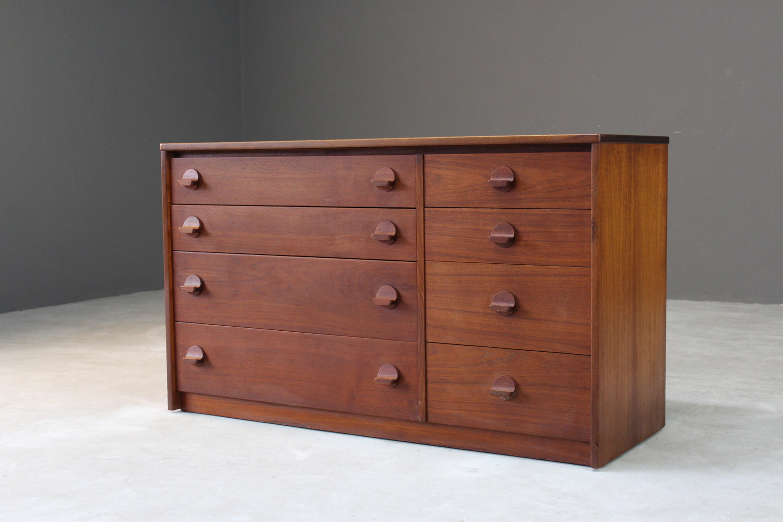 Retro Stag Cantata Teak Chest of Drawers - Kernow Furniture