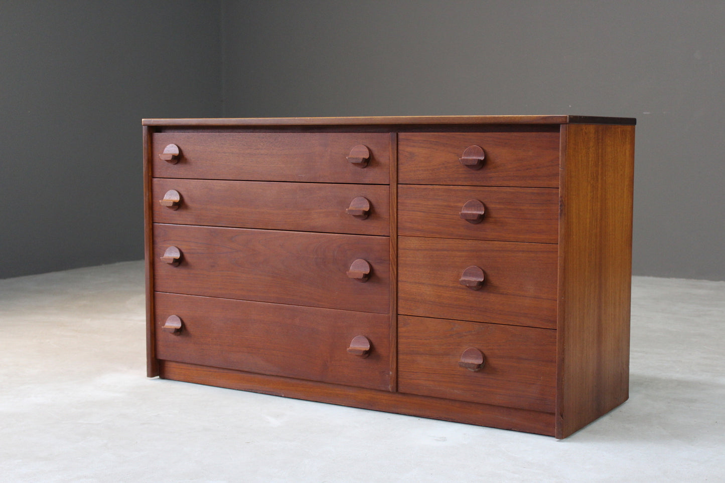Retro Stag Cantata Teak Chest of Drawers - Kernow Furniture