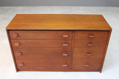 Retro Stag Cantata Teak Chest of Drawers - Kernow Furniture