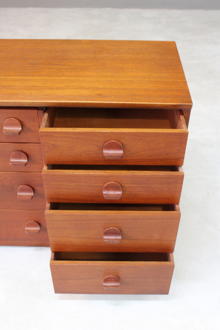 Retro Stag Cantata Teak Chest of Drawers - Kernow Furniture