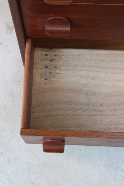 Retro Stag Cantata Teak Chest of Drawers - Kernow Furniture