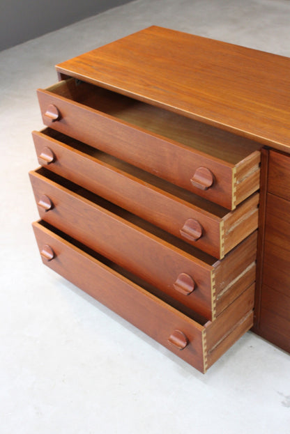 Retro Stag Cantata Teak Chest of Drawers - Kernow Furniture