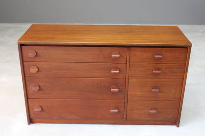 Retro Stag Cantata Teak Chest of Drawers - Kernow Furniture