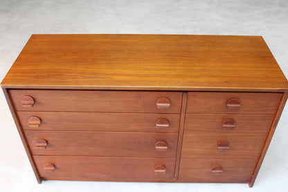 Retro Stag Cantata Teak Chest of Drawers - Kernow Furniture