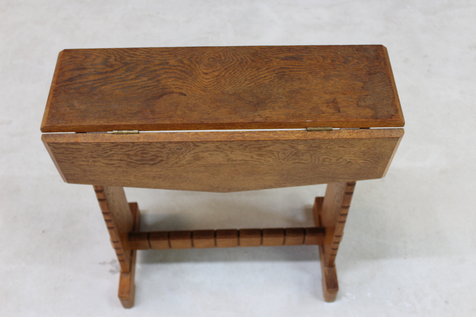 Early 20th Century Ash Drop Leaf Side Table - Kernow Furniture