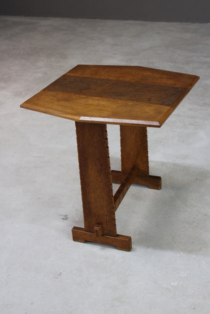 Early 20th Century Ash Drop Leaf Side Table - Kernow Furniture