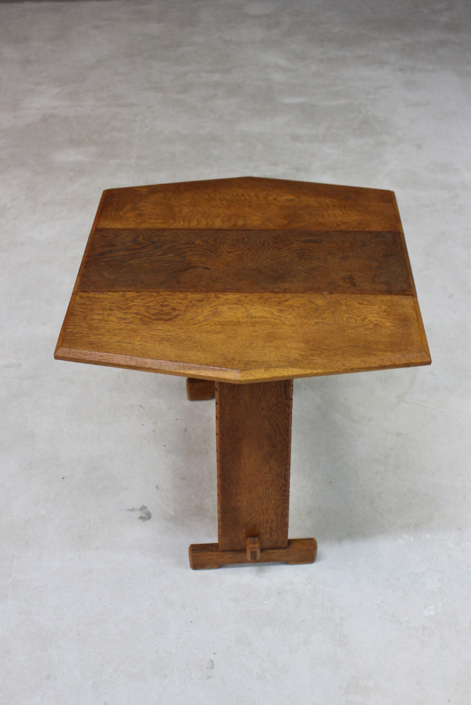 Early 20th Century Ash Drop Leaf Side Table - Kernow Furniture