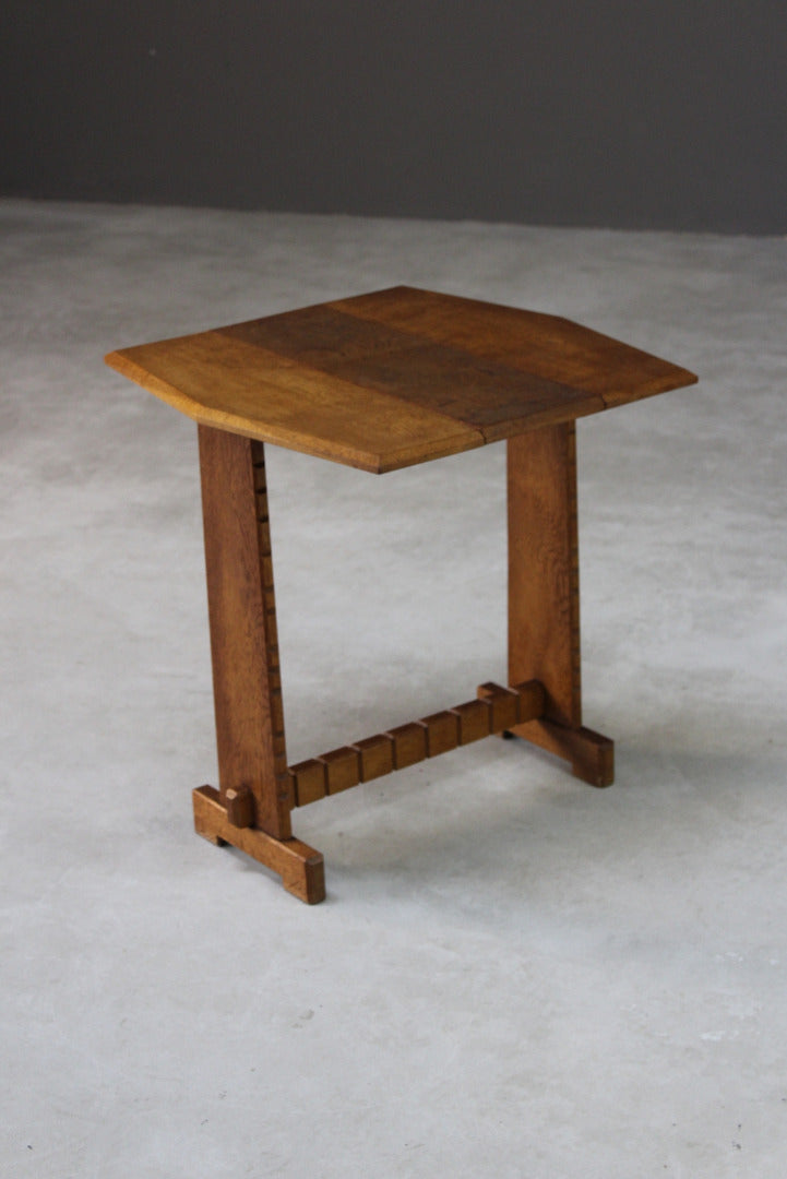 Early 20th Century Ash Drop Leaf Side Table - Kernow Furniture