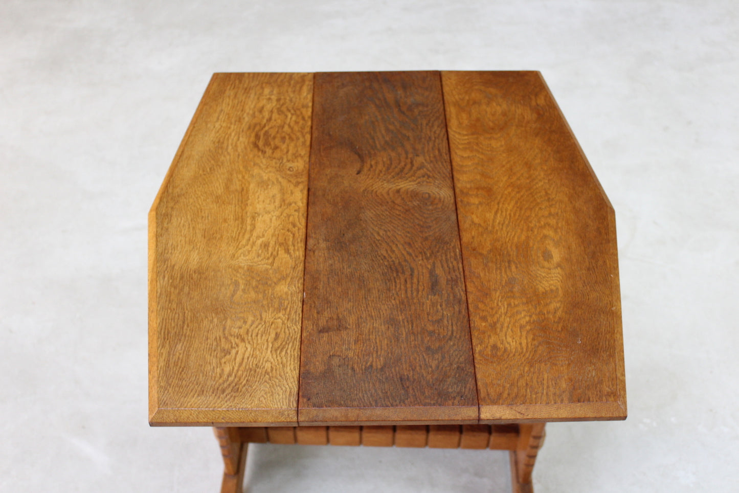 Early 20th Century Ash Drop Leaf Side Table - Kernow Furniture