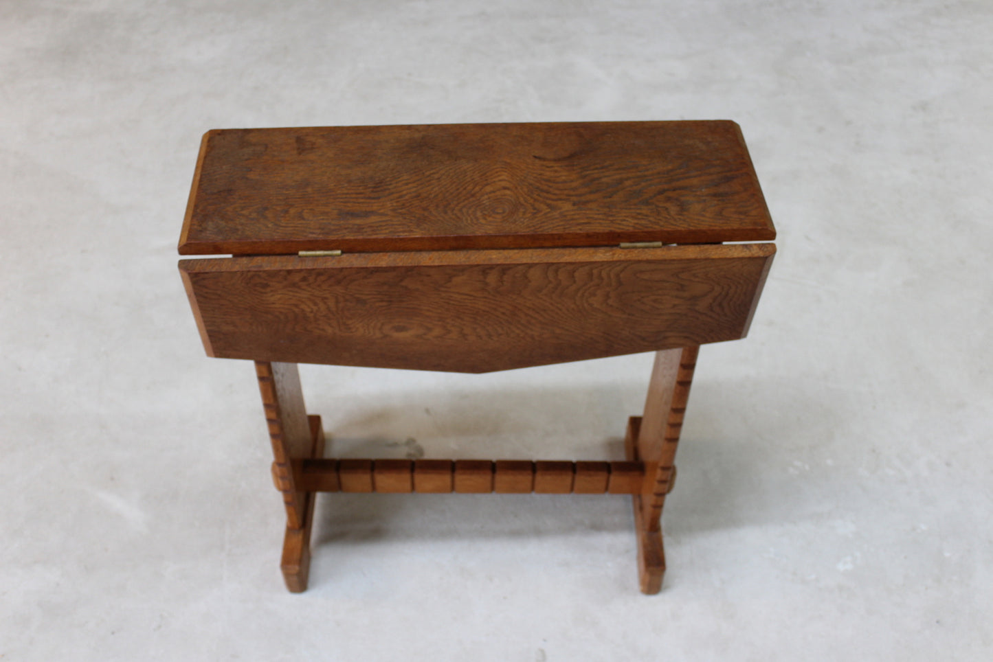 Early 20th Century Ash Drop Leaf Side Table - Kernow Furniture