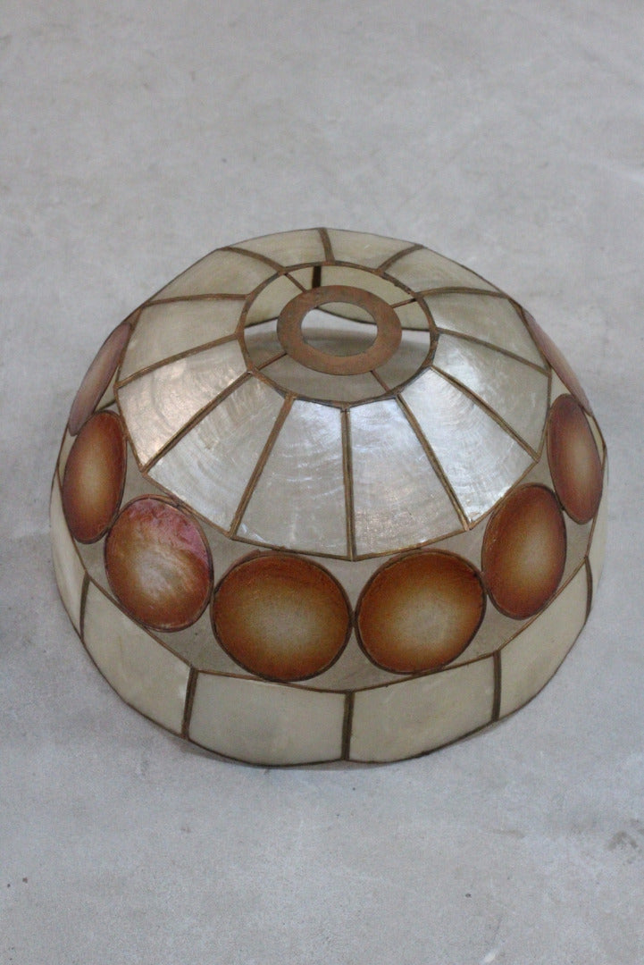 Vintage Capiz Shell Lamp Shade - Kernow Furniture