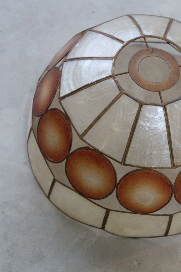 Vintage Capiz Shell Lamp Shade - Kernow Furniture