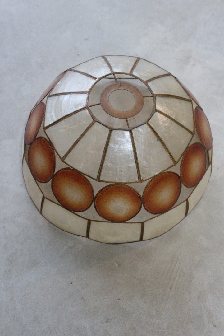 Vintage Capiz Shell Lamp Shade - Kernow Furniture