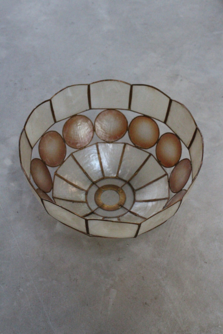 Vintage Capiz Shell Lamp Shade - Kernow Furniture