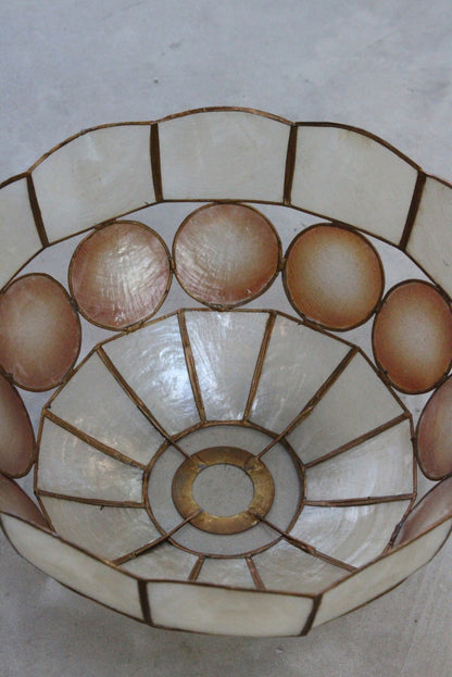 Vintage Capiz Shell Lamp Shade - Kernow Furniture