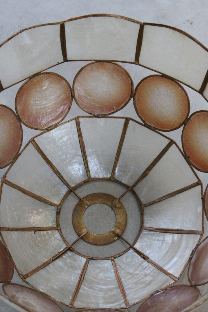 Vintage Capiz Shell Lamp Shade - Kernow Furniture