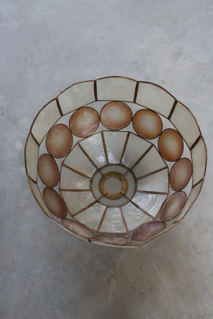 Vintage Capiz Shell Lamp Shade - Kernow Furniture