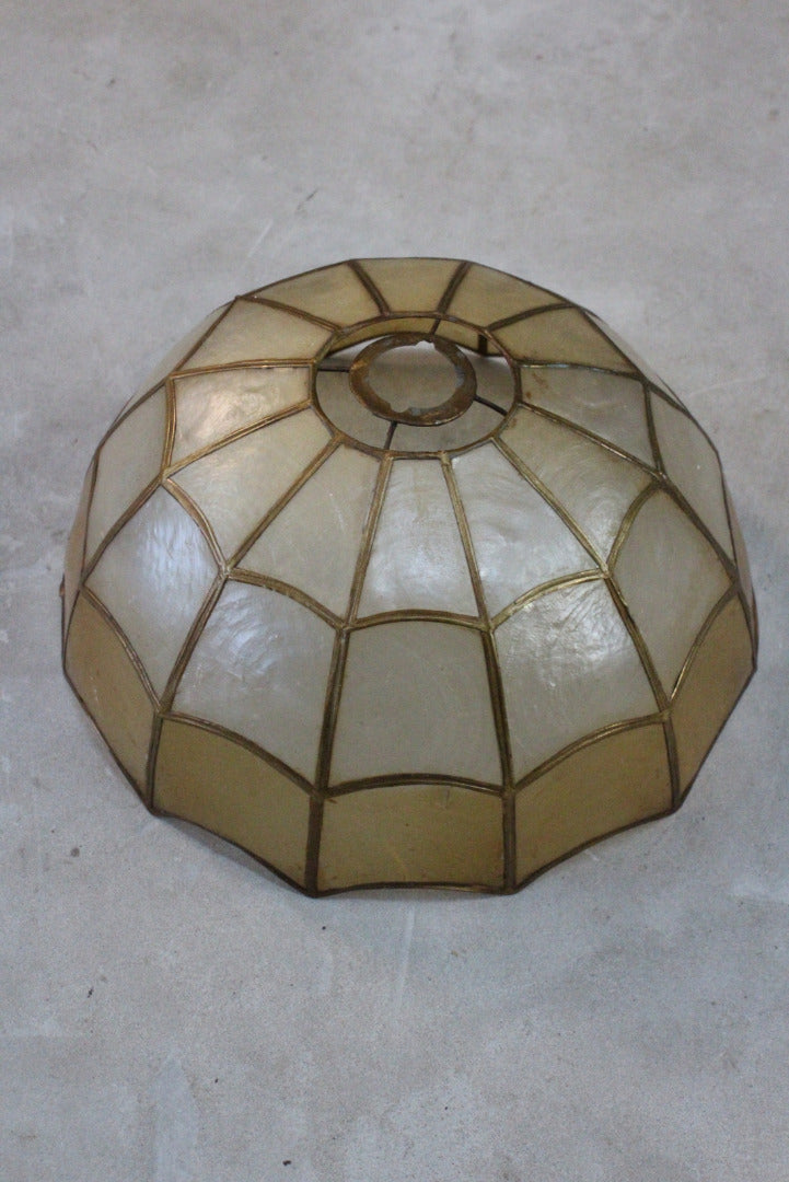 Retro Capiz Shell Lamp Shade Kernow Furniture