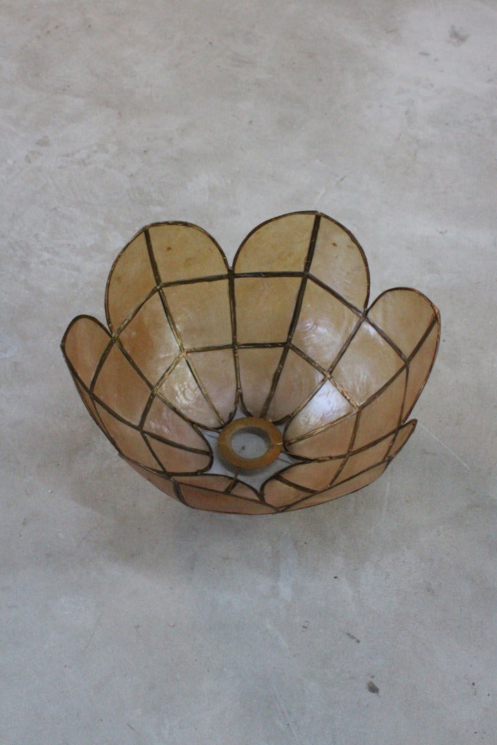 Vintage Ceiling Capiz Shell Lamp Shade - Kernow Furniture