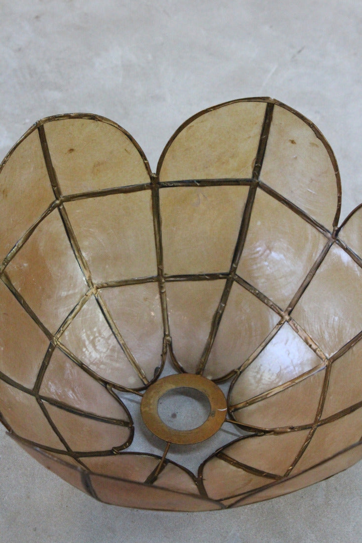 Vintage Ceiling Capiz Shell Lamp Shade - Kernow Furniture