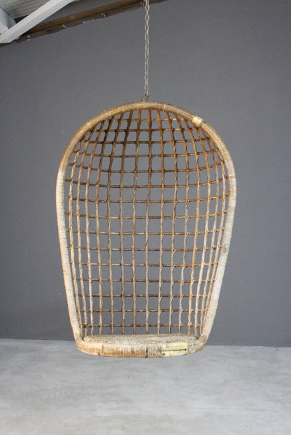 Retro Rattan Hanging Chair - Kernow Furniture