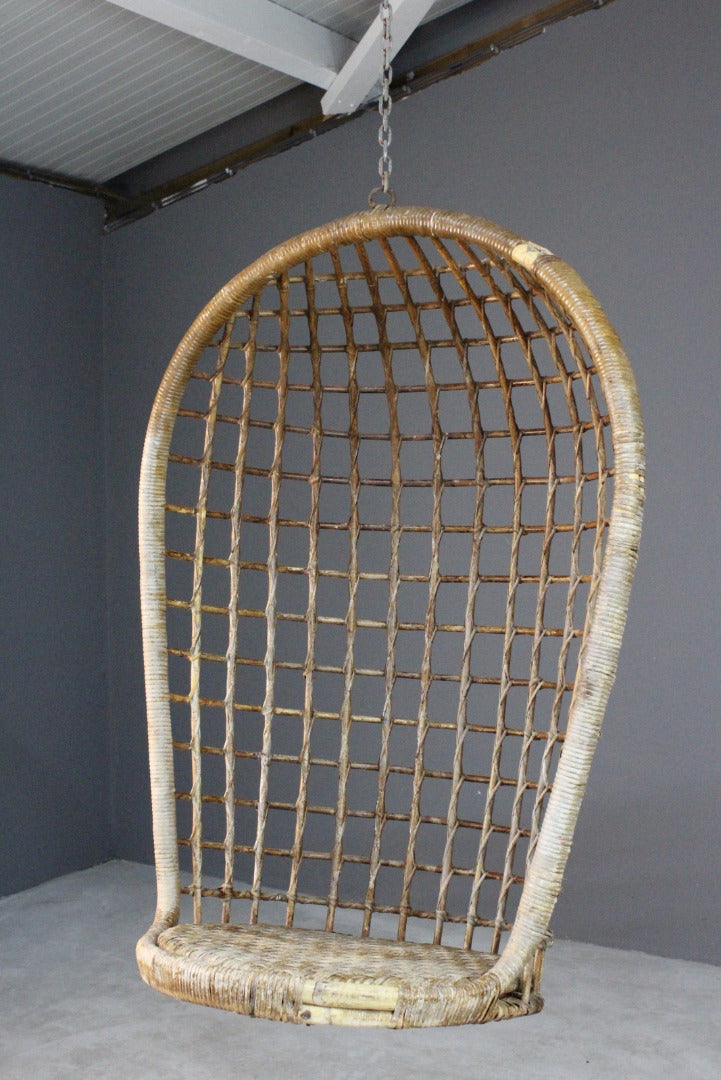 Retro Rattan Hanging Chair - Kernow Furniture