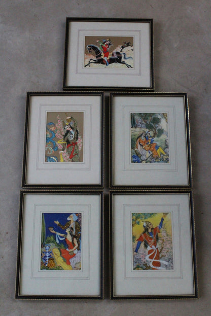 Framed Iranian Legends Vintage Prints - Kernow Furniture