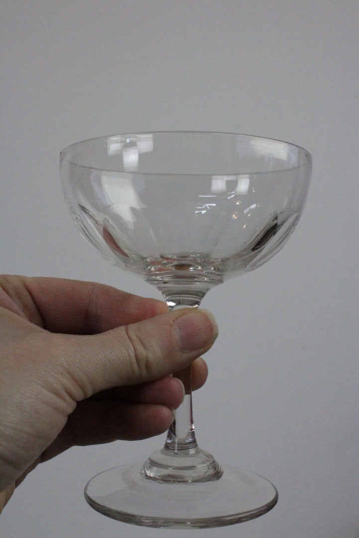 5 Vintage Champagne Coupe Glasses - Kernow Furniture