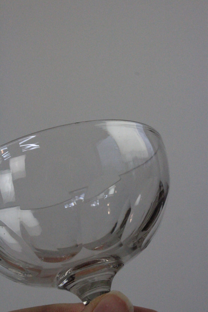 5 Vintage Champagne Coupe Glasses - Kernow Furniture