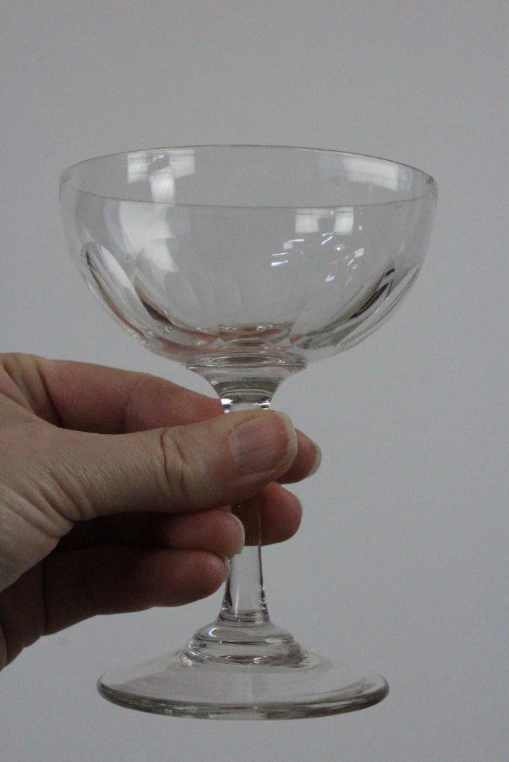 5 Vintage Champagne Coupe Glasses - Kernow Furniture