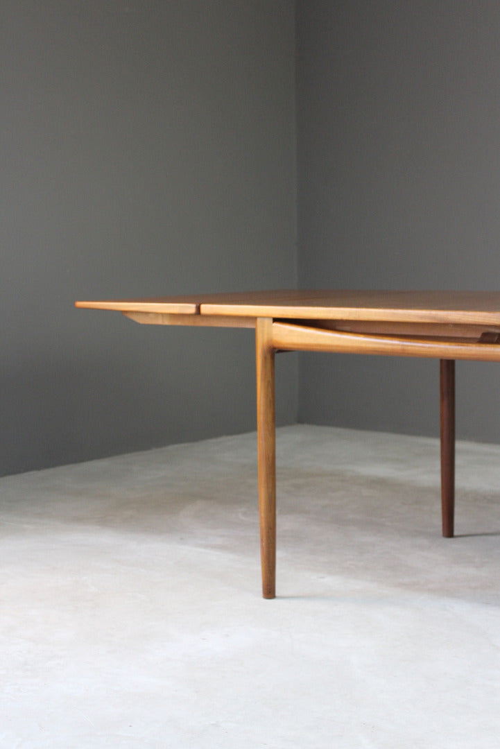 Retro Extending G Plan Kofod Larsen Teak Dining Table - Kernow Furniture