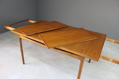 Retro Extending G Plan Kofod Larsen Teak Dining Table - Kernow Furniture