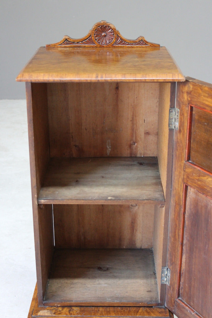 Victorian Walnut Bedside Cabinet - Kernow Furniture