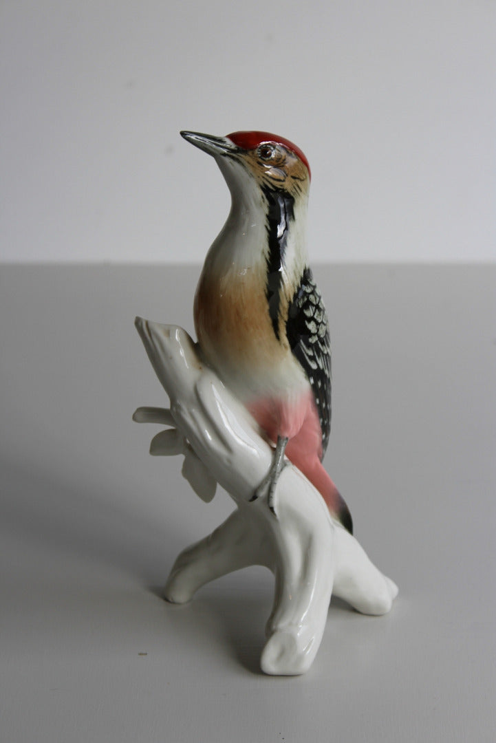 Karl Ens Porcelain Woodpecker - Kernow Furniture